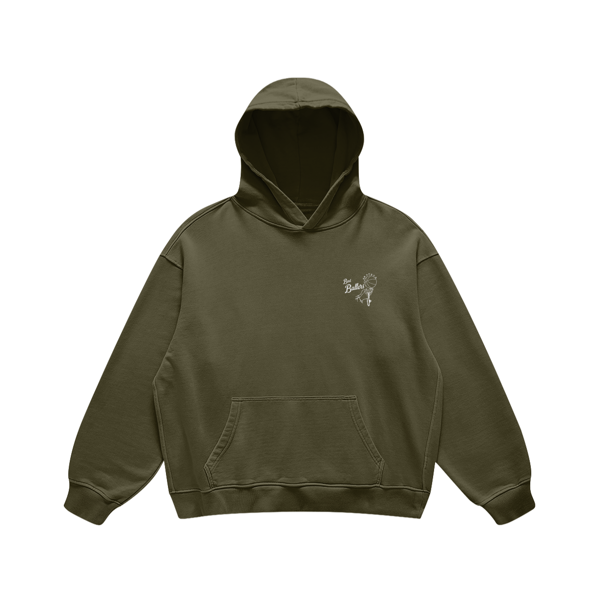 Bad Baller Double Logo Oversized Hoodie